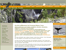Tablet Screenshot of european-nature-tours.com